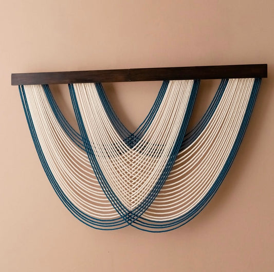 Chic Macrame Fiber Wall Hanging For Boho And Minimalist Spaces