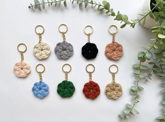 Flower keychain