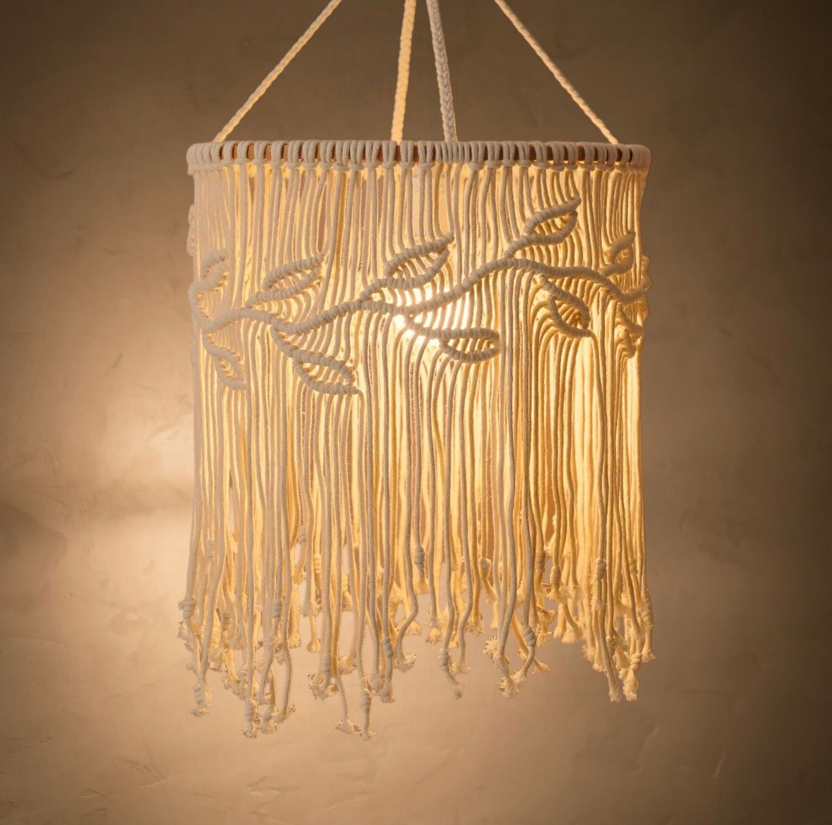 DREAM GLOW MACRAME LAMPSHADE
