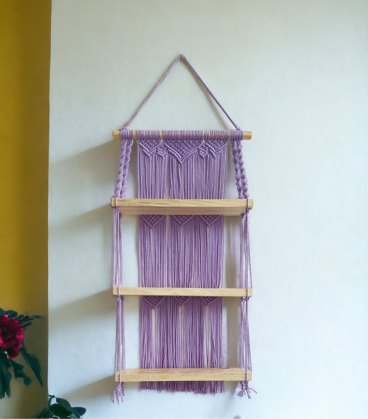 Multi shelf wall hanging