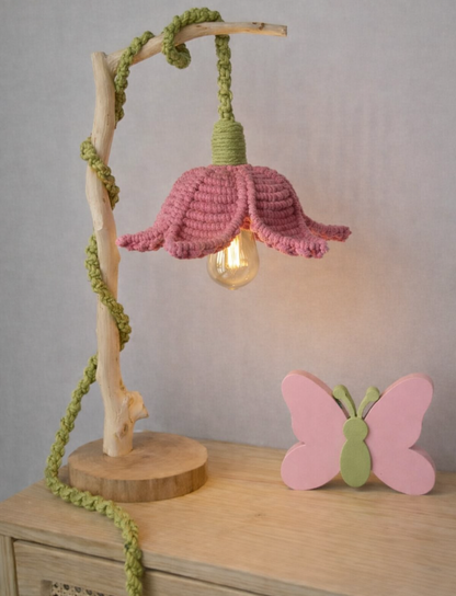 Macrame Flower Lamp