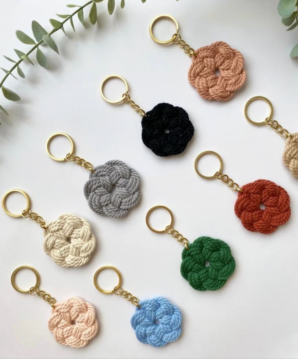 Flower keychain