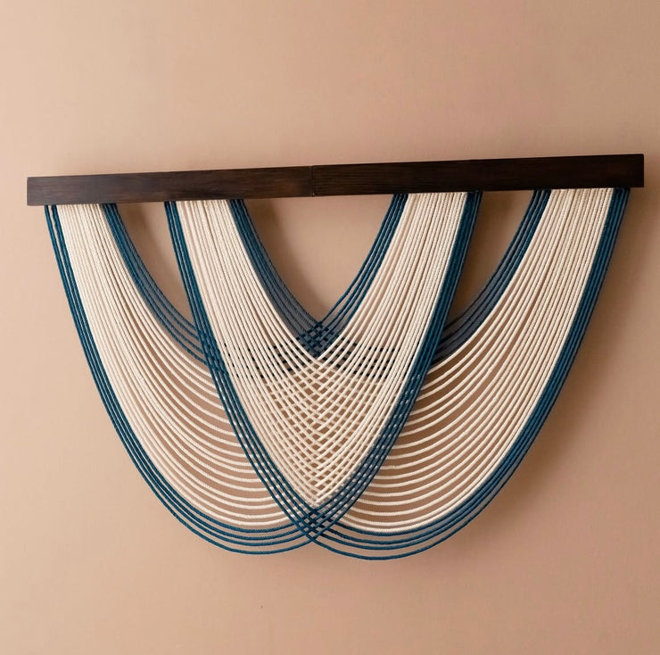 Chic Macrame Fiber Wall Hanging For Boho And Minimalist Spaces