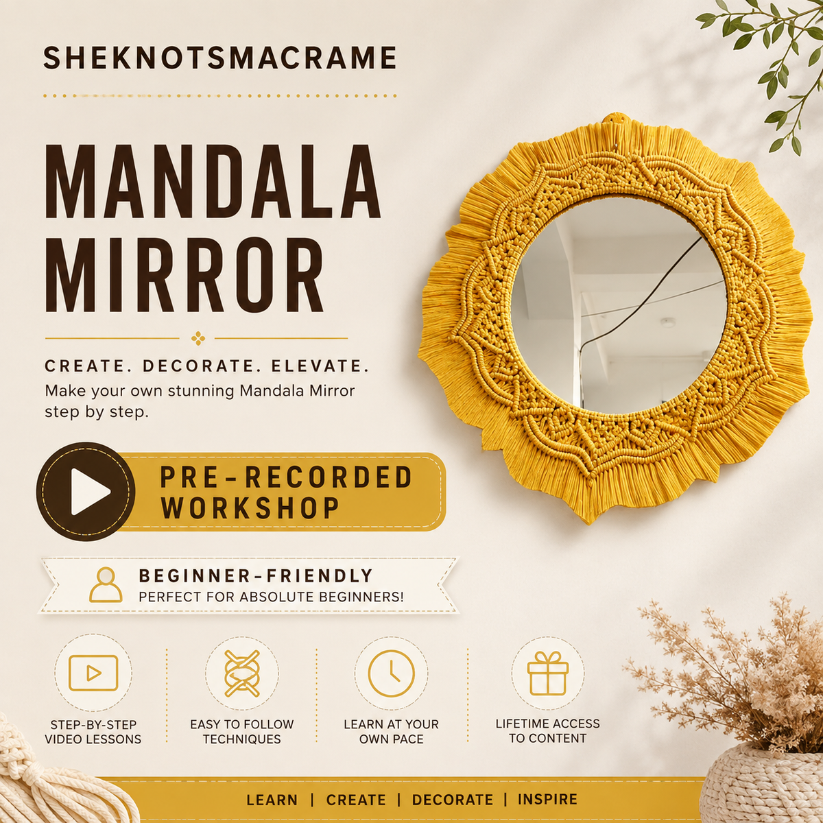 Mandala Mirror Pre Recorded workshop