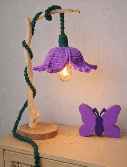 Macrame Flower Lamp