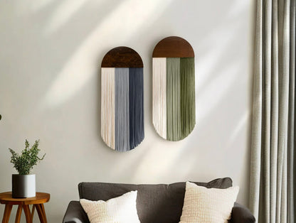 Half circle wall hanging