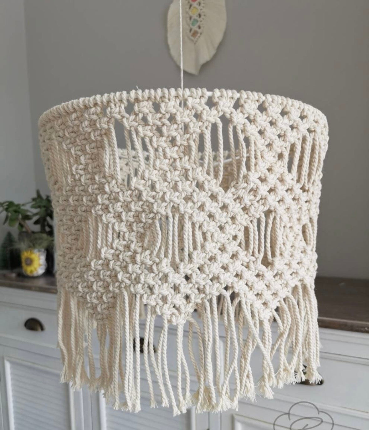 BOHO GLOW MACRAME LAMPSHADE