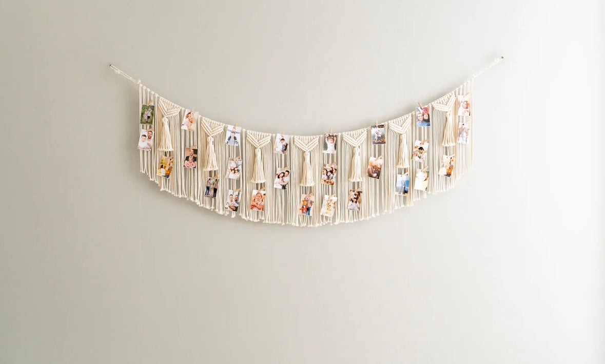 Boho Photo Hanger For Your Chic Wall Photo Display Solution
