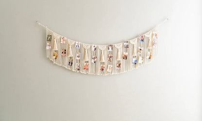 Boho Photo Hanger For Your Chic Wall Photo Display Solution
