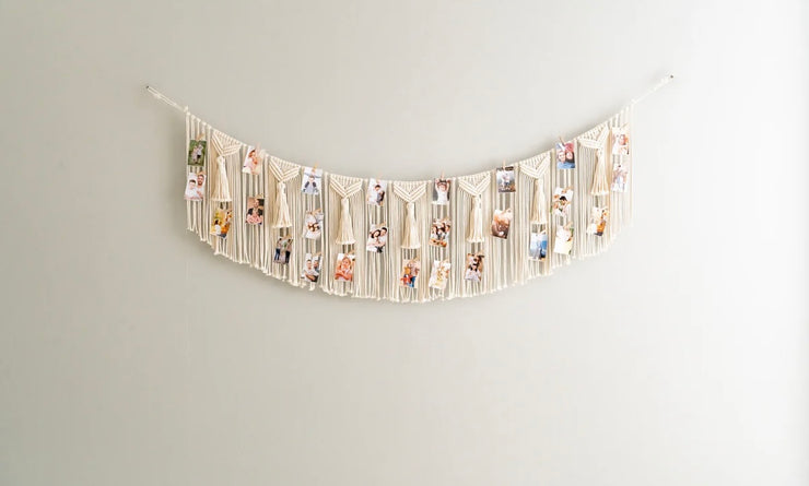 Boho Photo Hanger For Your Chic Wall Photo Display Solution