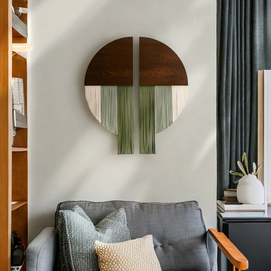 Half split circle wall hanging