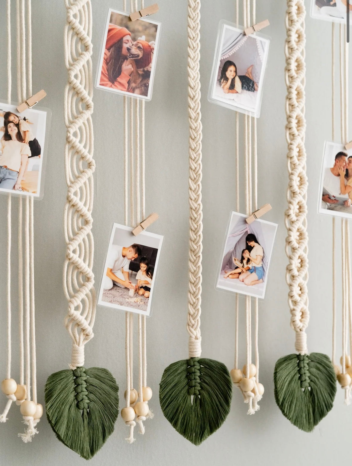 Macrame Photo Hanger For Personalised Wall Decor