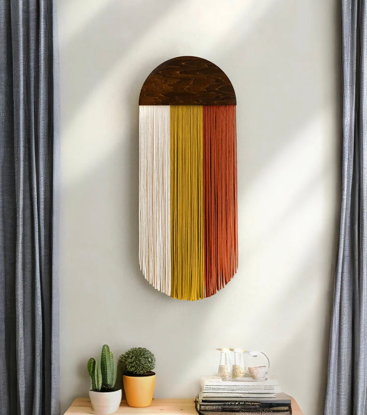 Half circle wall hanging