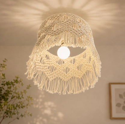BOHO GLOW MACRAME LAMPSHADE