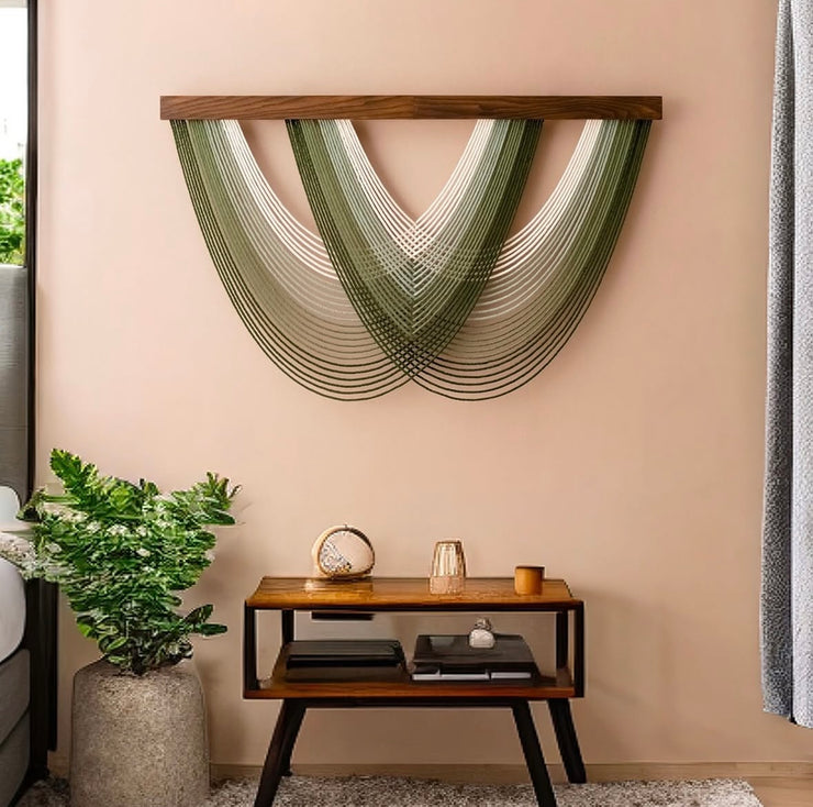 Macrame Fiber Wall Hanging For Boho And Minimalist Home Decor