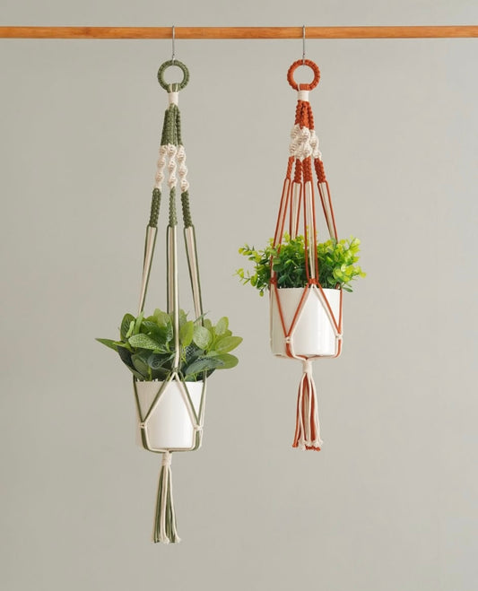 Dual colour plant hanger