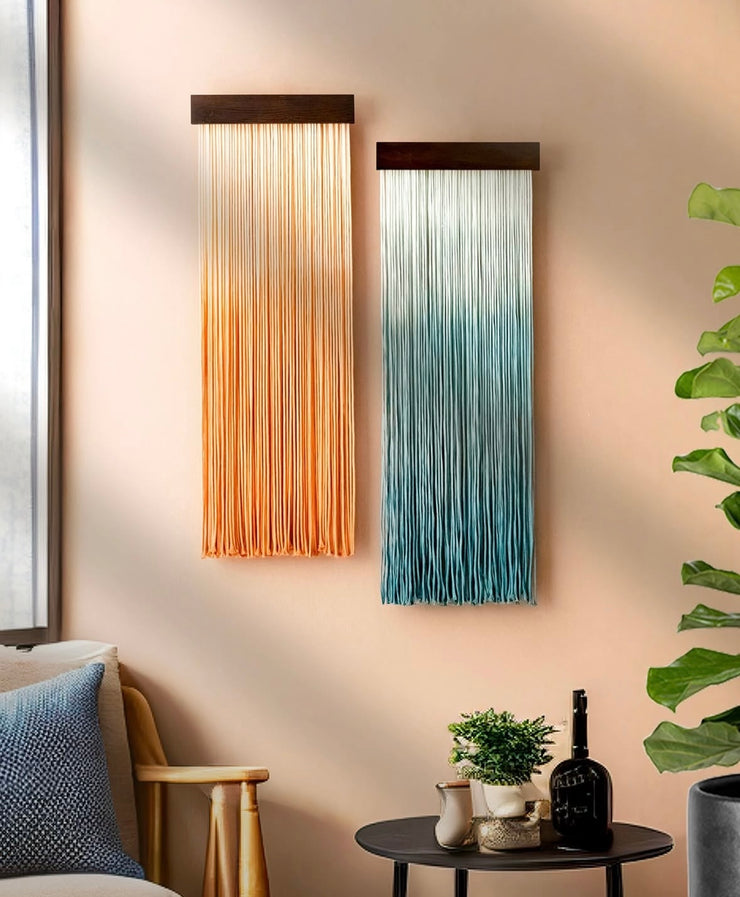 Fiber Dual Coloured Wall Hanging For Boho Home Decor
