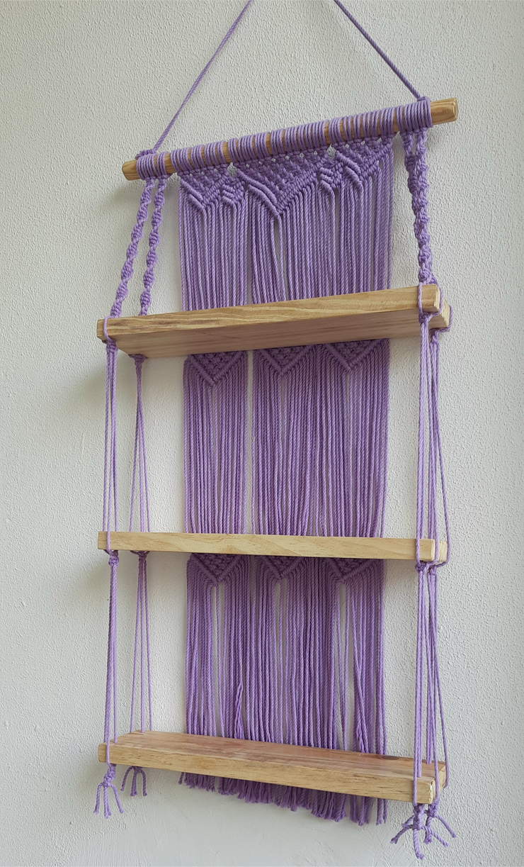 Multi shelf wall hanging