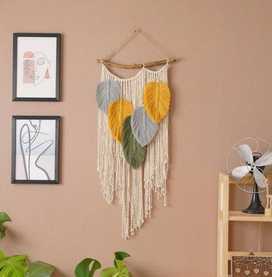 Feather wall hanging
