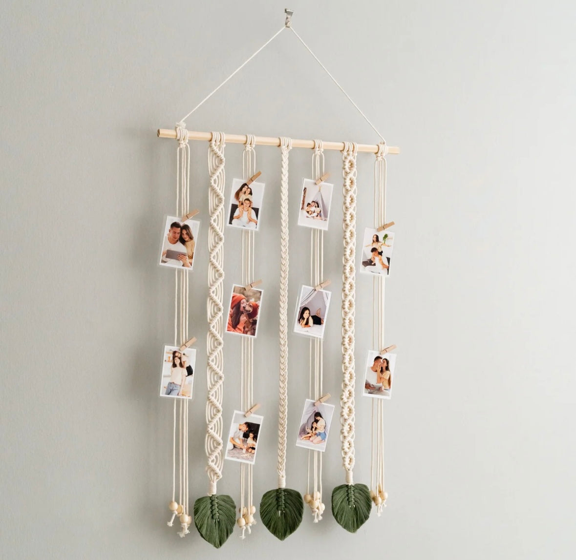 Macrame Photo Hanger For Personalised Wall Decor
