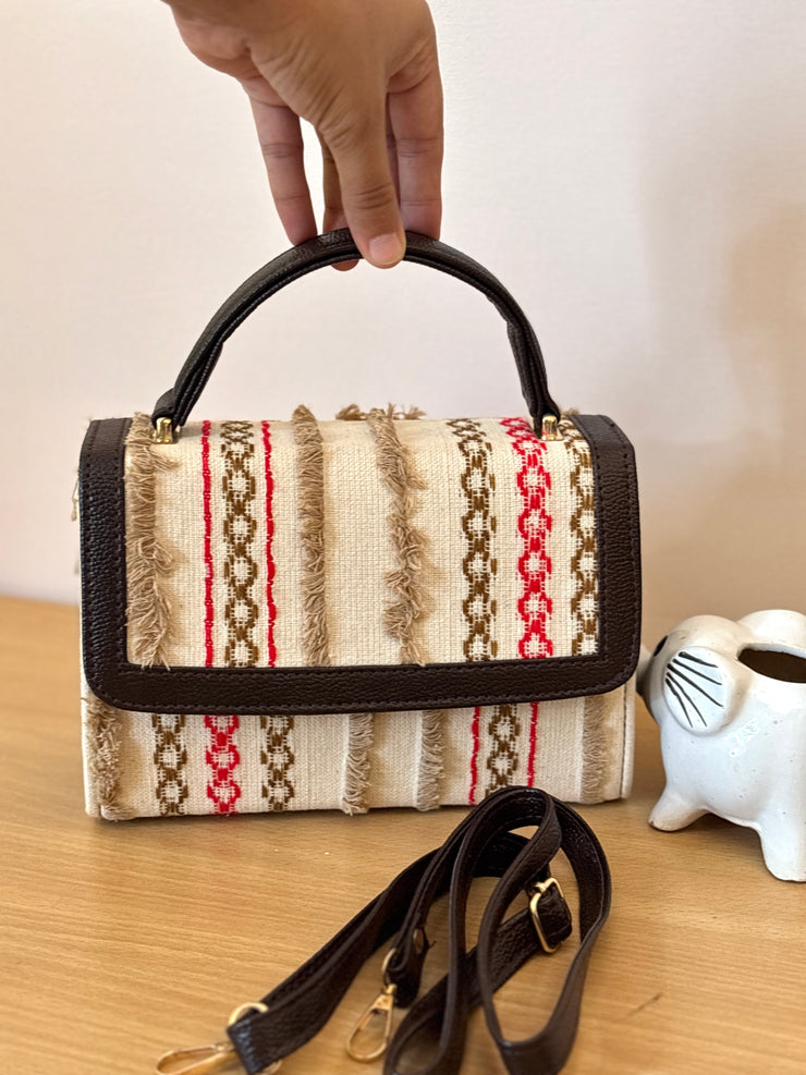 Boho Stripe Box Bag