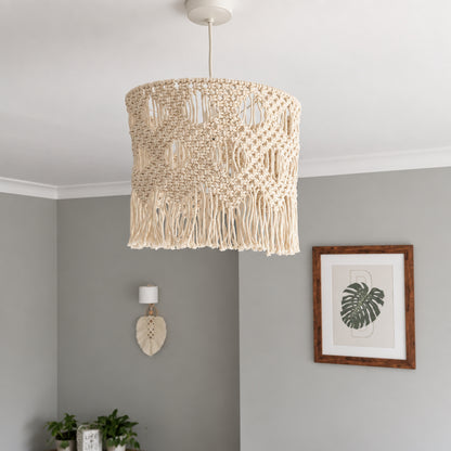 BOHO GLOW MACRAME LAMPSHADE