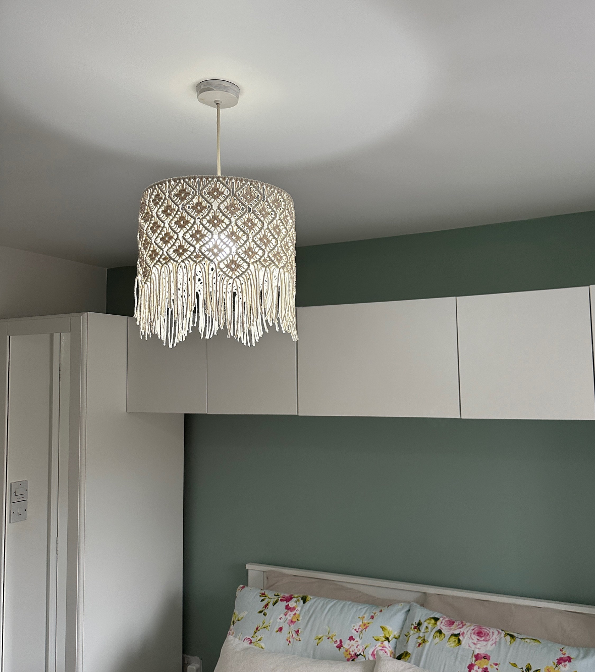 MACRAME DIAMOND LAMPSHADE