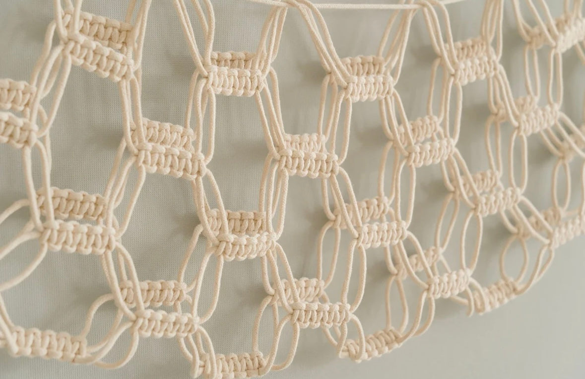 Macrame Toy Hammock For Kid's Play Storage