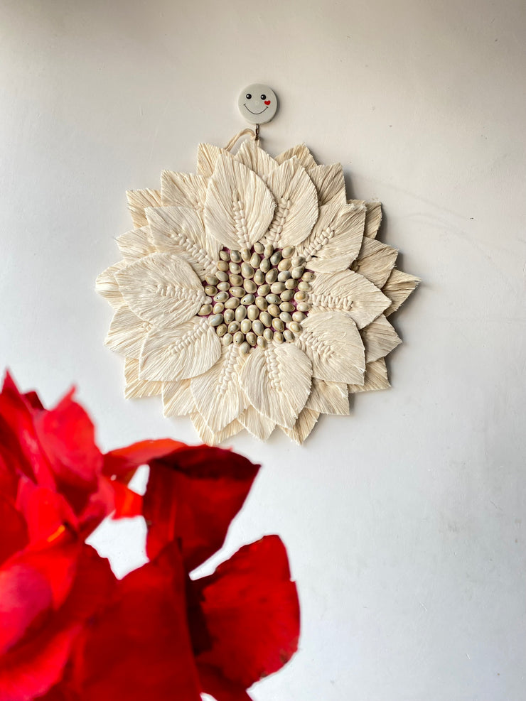 Feather wall hanging