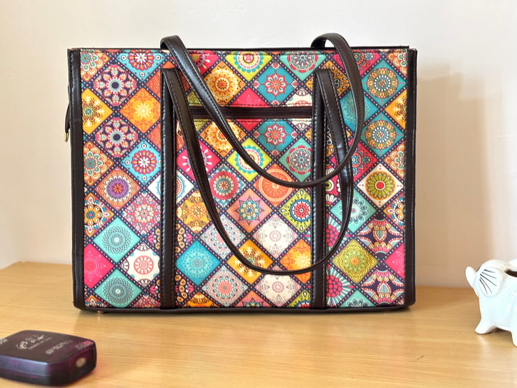 Large Color Carnival Tote Bag