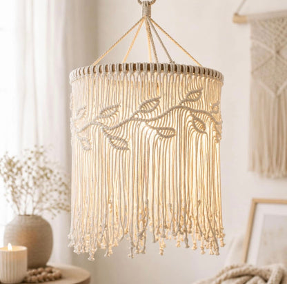 DREAM GLOW MACRAME LAMPSHADE
