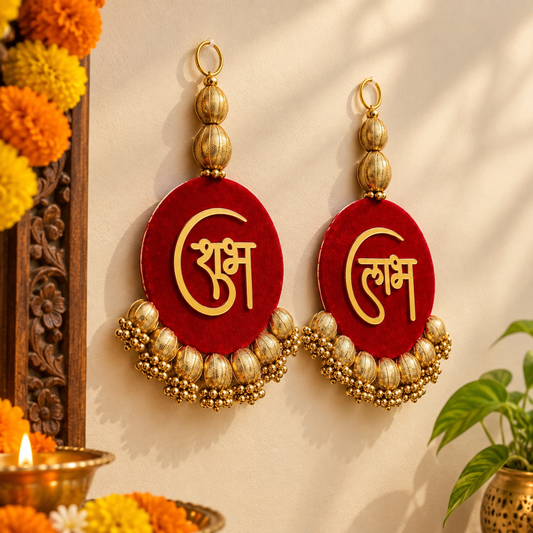 SHUBH LABH PAIR FOR DIWALI DECOR