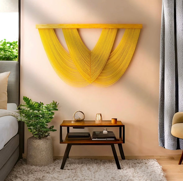 Macrame Fiber Wall Hanging For Boho And Minimalist Home Decor