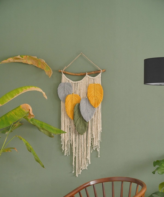 Feather wall hanging