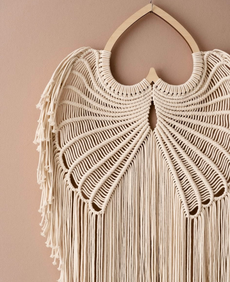 Macrame angel wings wall hanging || Macrame wall hanging