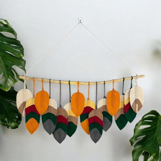 Multicoloured feather Wall hanging