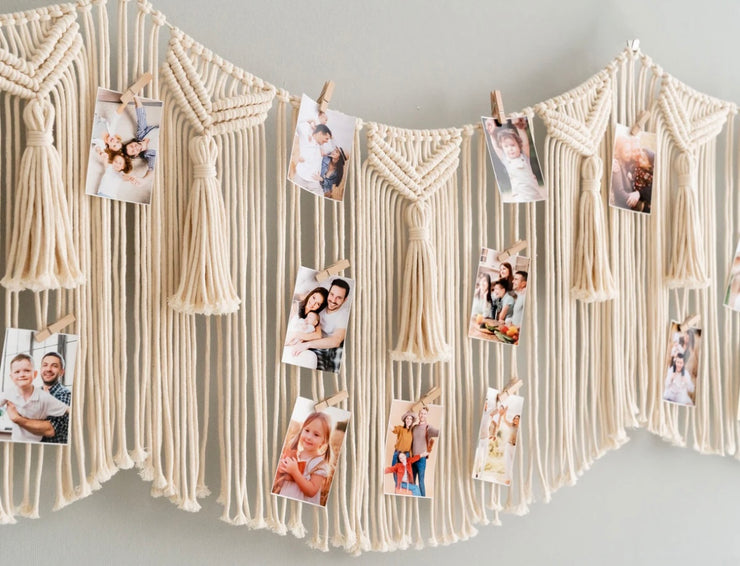 Boho Photo Hanger For Your Chic Wall Photo Display Solution