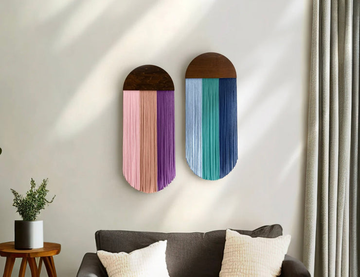 Half circle wall hanging
