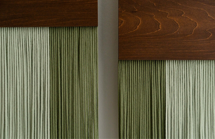 Half split circle wall hanging
