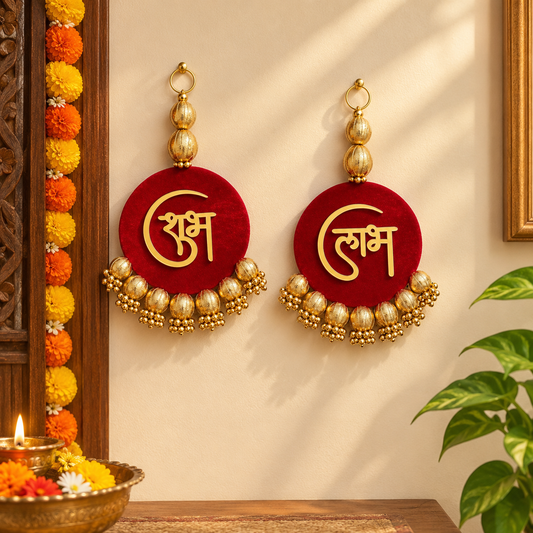 SHUBH LABH PAIR FOR DIWALI DECOR
