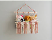 Stuff Animal Hammock For Boho Nursery Toy Storge And Wall Decor