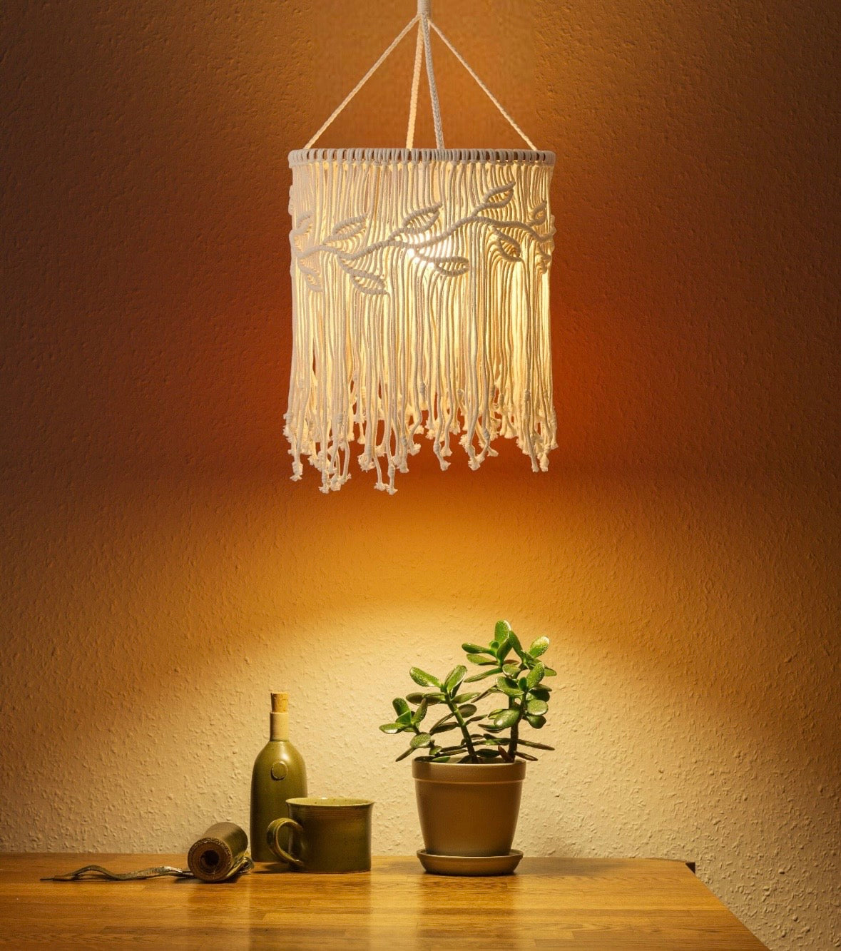 DREAM GLOW MACRAME LAMPSHADE