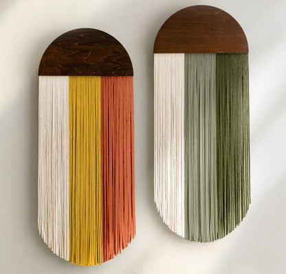 Half circle wall hanging